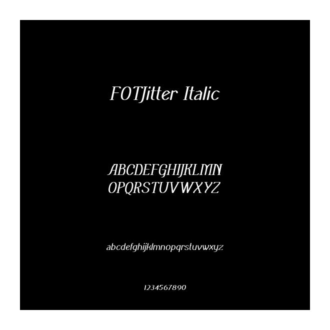 FOTJitter Italic