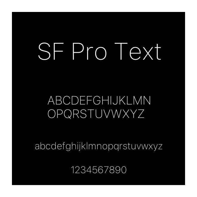 SF Pro Text
