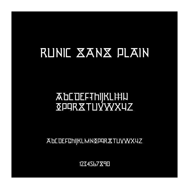 Runic Sans Plain