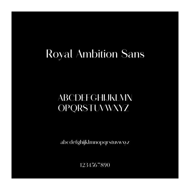 Royal Ambition Sans