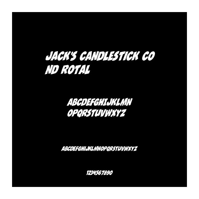 Jack's Candlestick Cond Rotal