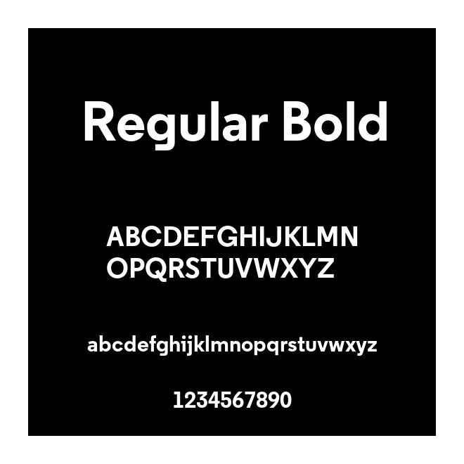 Regular Bold