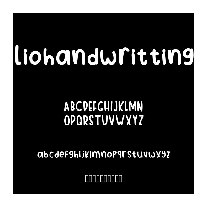 Liohandwritting