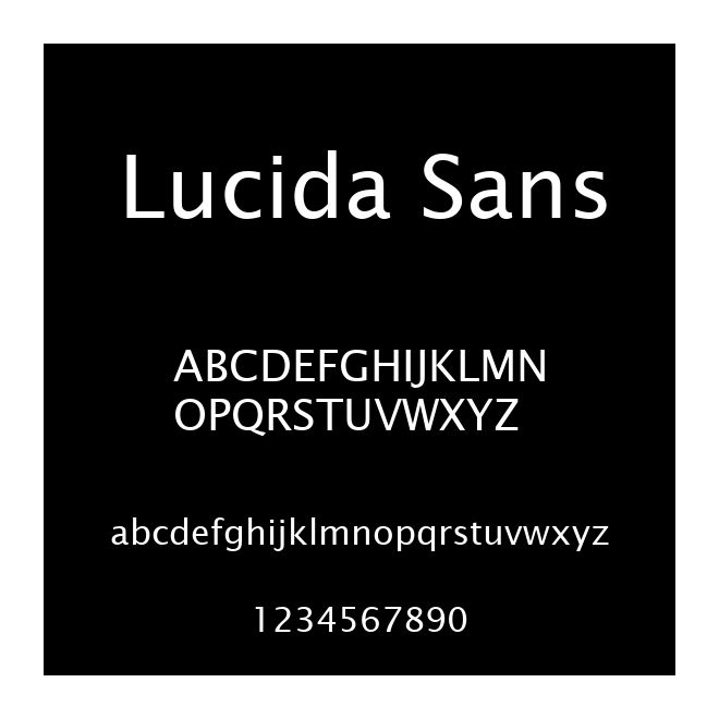 Lucida Sans