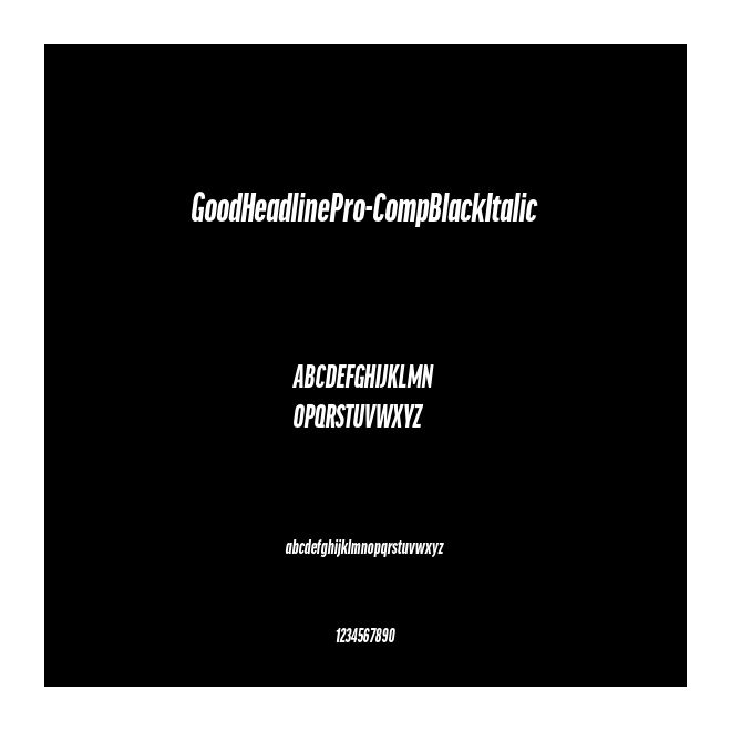 GoodHeadlinePro-CompBlackItalic