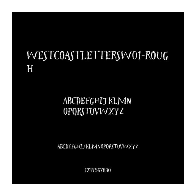 WestcoastLettersW01-Rough