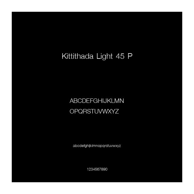 Kittithada Light 45 P