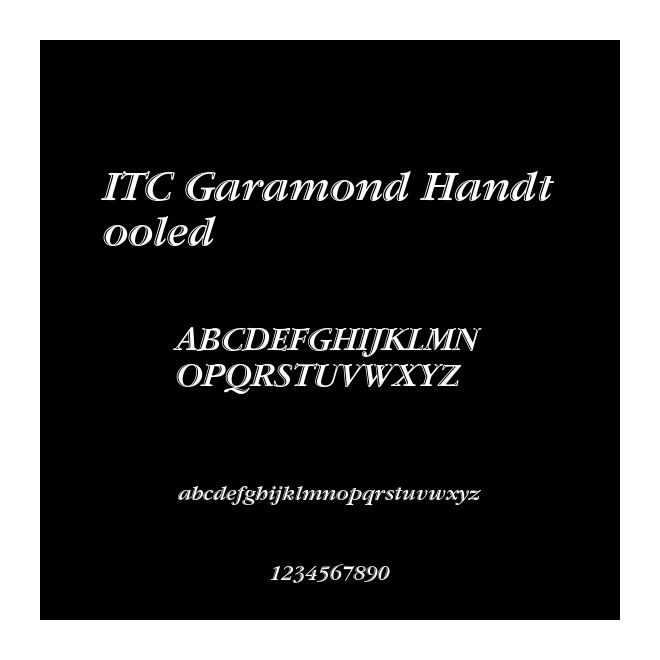 ITC Garamond Handtooled