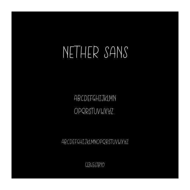 NETHER SANS