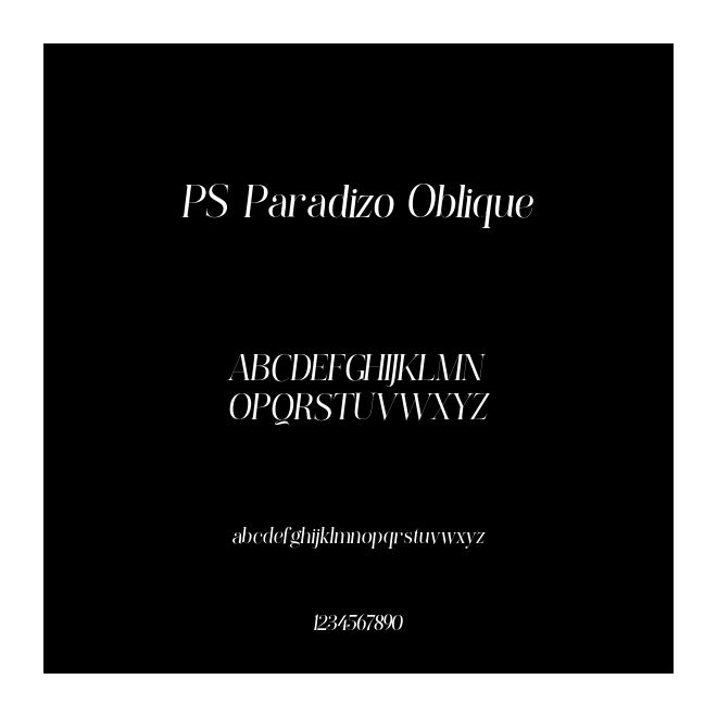 PS-Paradizo Oblique