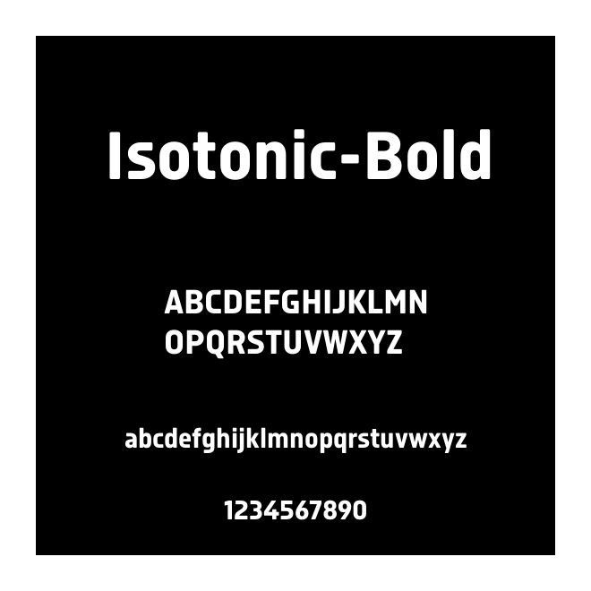 Isotonic-Bold