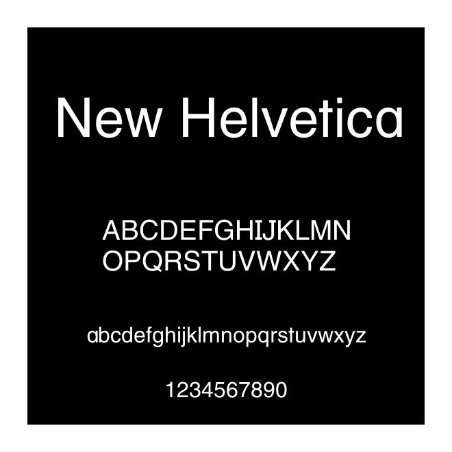 New Helvetica