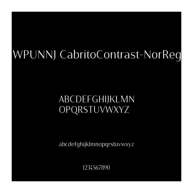 WPUNNJ+CabritoContrast-NorReg