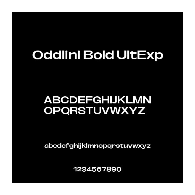 Oddlini Bold UltExp