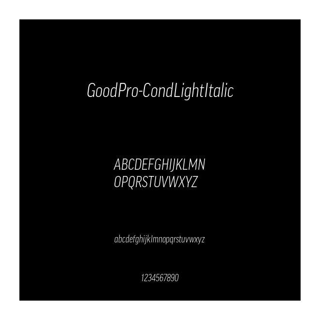 GoodPro-CondLightItalic