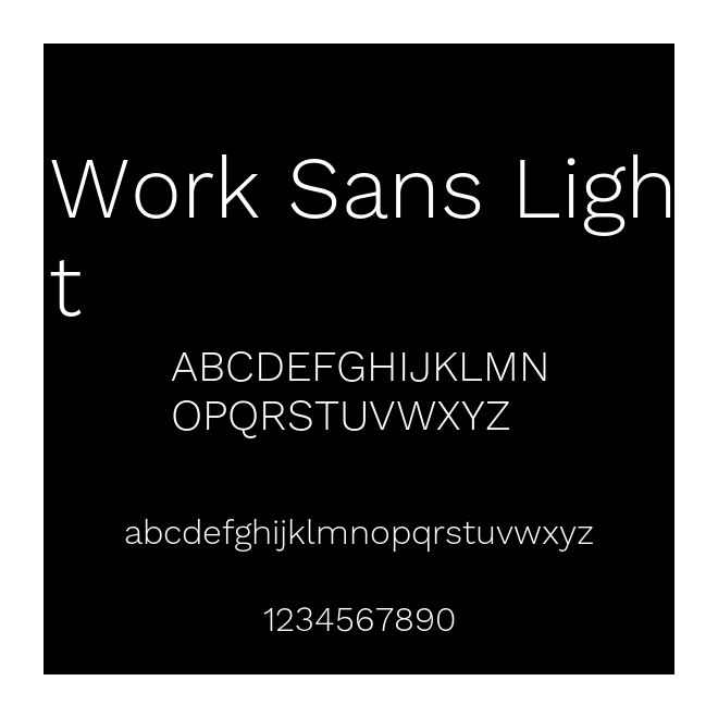 Work Sans Light