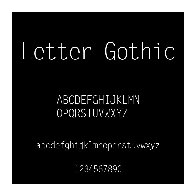 Letter Gothic