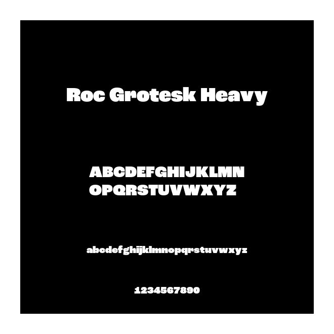 Roc Grotesk Heavy