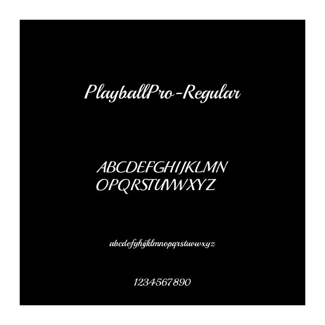 PlayballPro-Regular