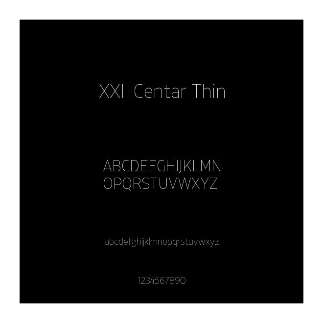 XXII Centar Thin