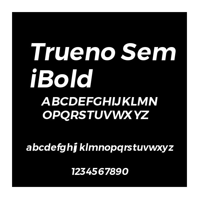 Trueno SemiBold