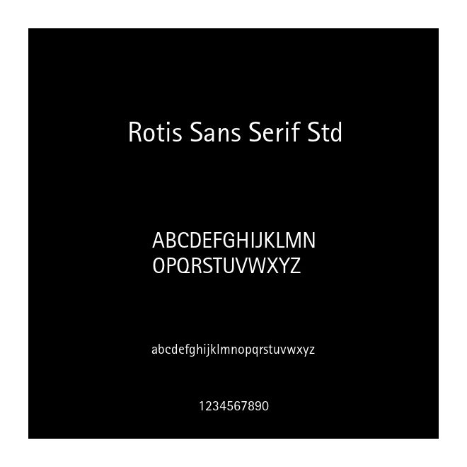 Rotis Sans Serif Std