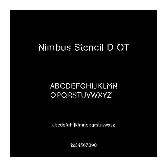 Nimbus Stencil D OT