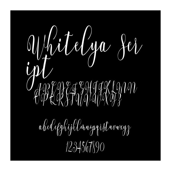 Whitelya Script