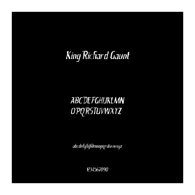King Richard Gaunt
