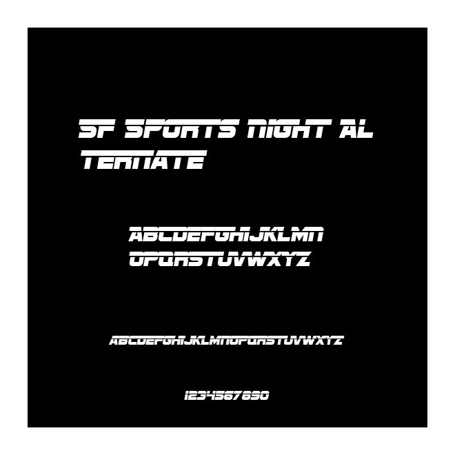 SF Sports Night Alternate