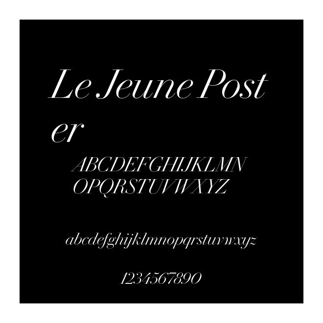 Le Jeune Poster