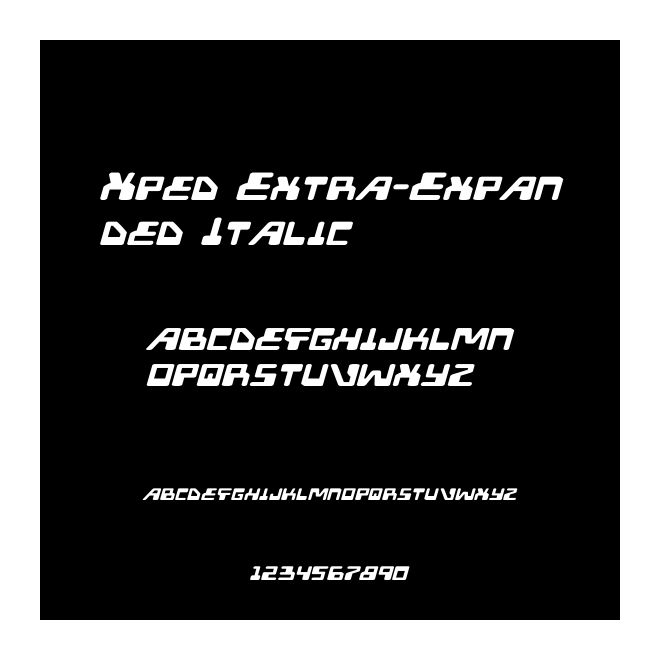Xped Extra-Expanded Italic