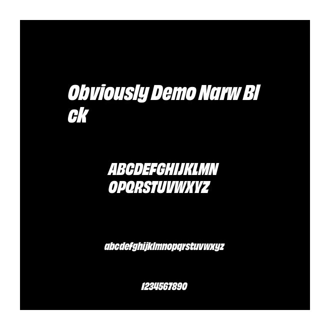 Obviously Demo Narw Blck