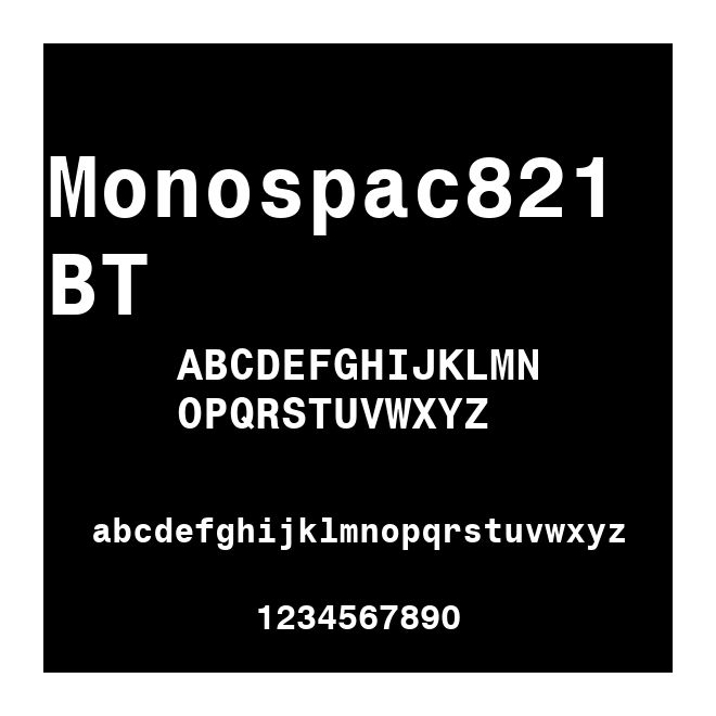 Monospac821 BT
