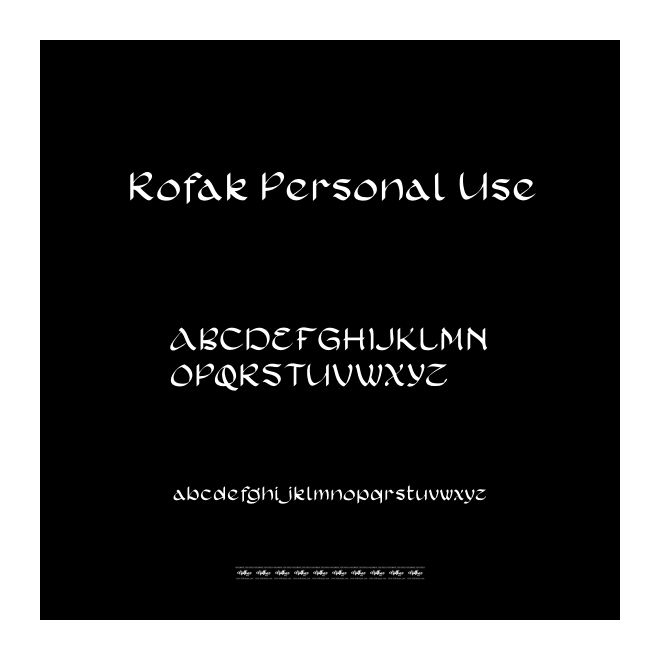 Rofak Personal Use