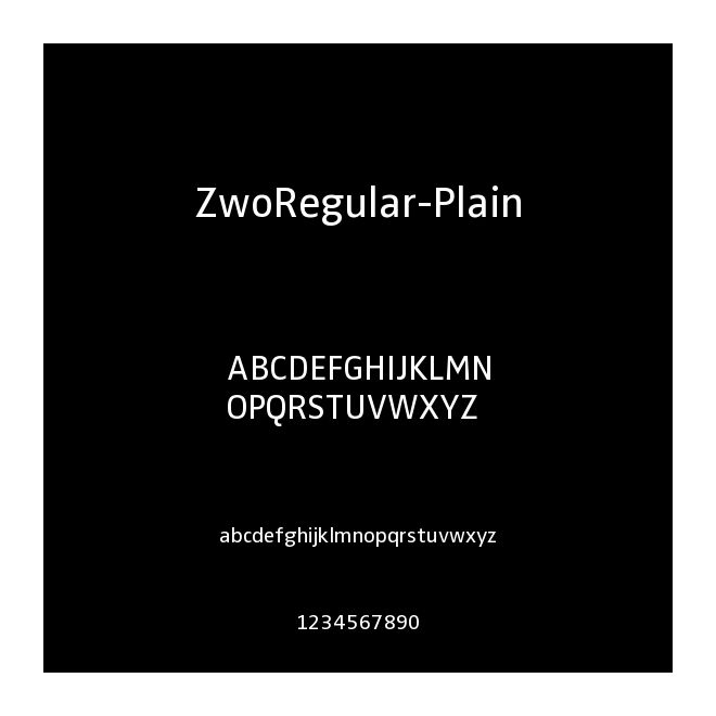 ZwoRegular-Plain