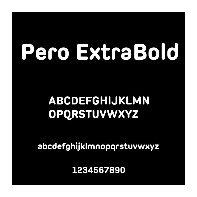Pero ExtraBold
