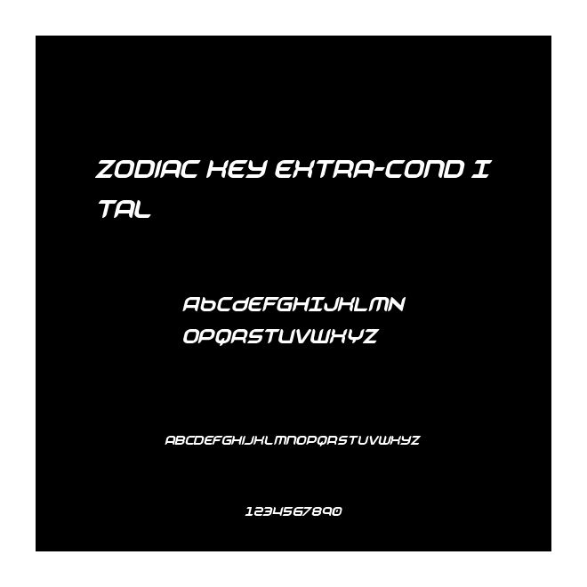 Zodiac Key Extra-Cond Ital