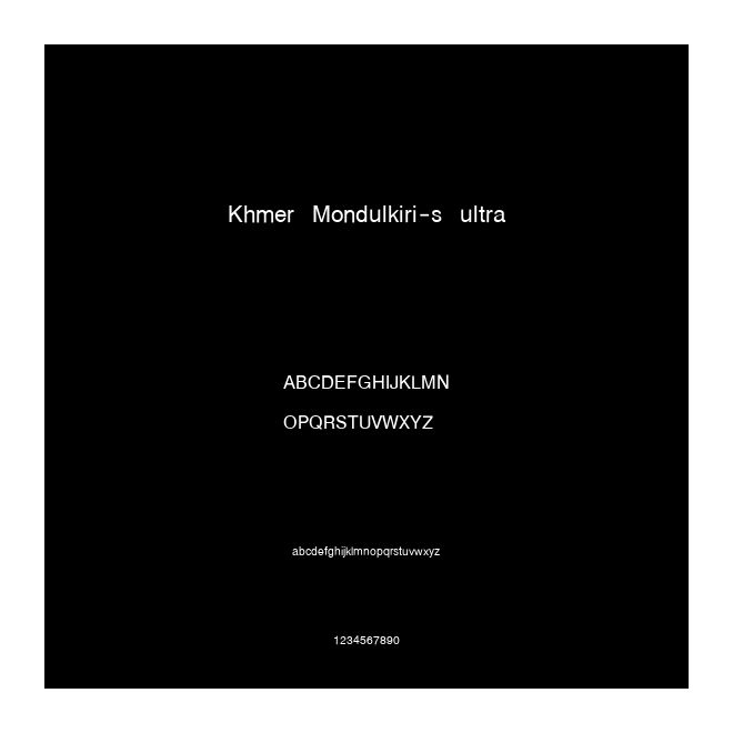 Khmer Mondulkiri-s ultra