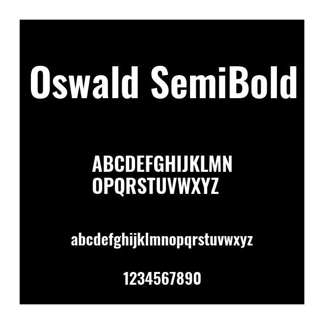 Oswald SemiBold