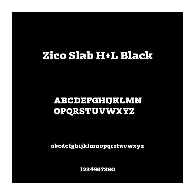 Zico Slab H+L Black