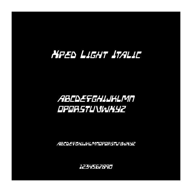 Xped Light Italic