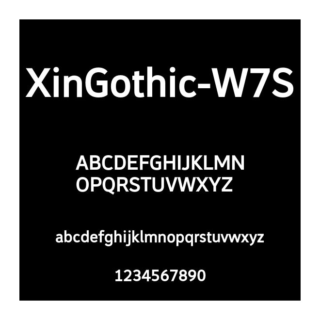 XinGothic-W7S