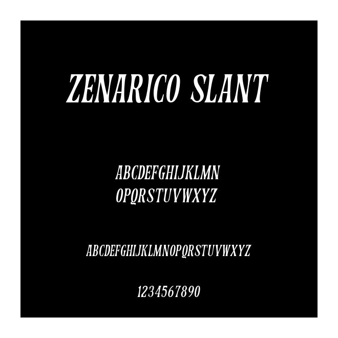 Zenarico Slant