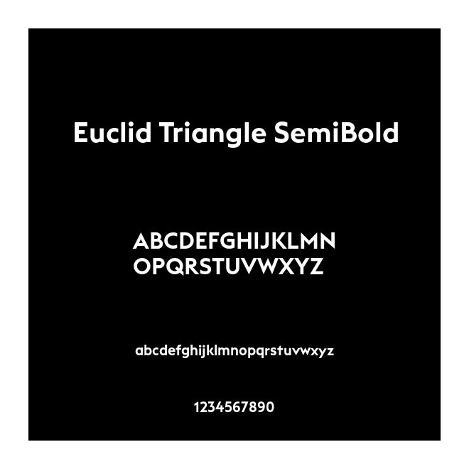 Euclid Triangle SemiBold