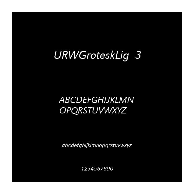 URWGroteskLig  3