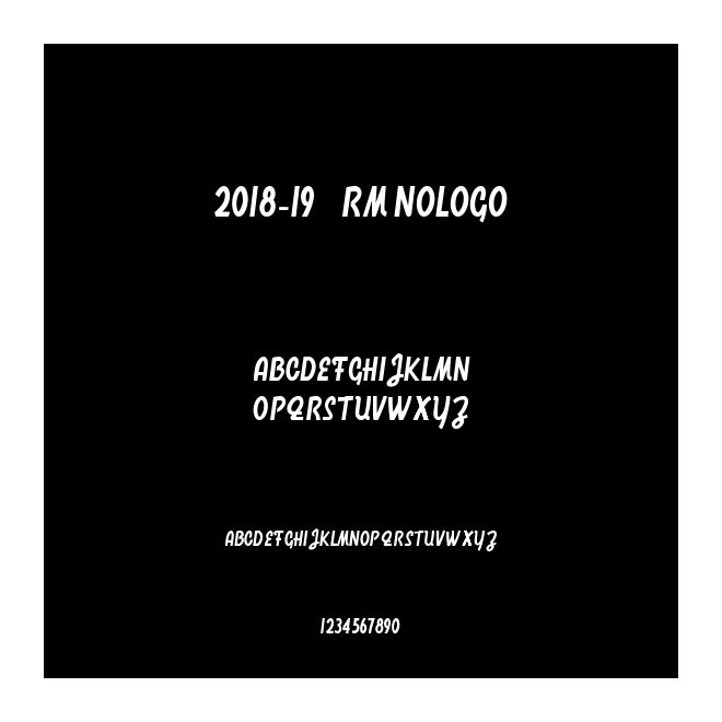 2018-19 皇馬 RM nologo
