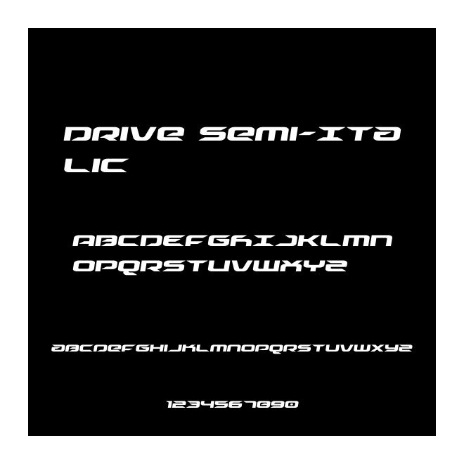 Drive Semi-Italic