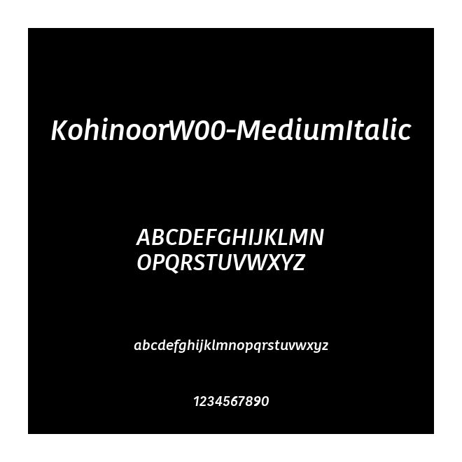 KohinoorW00-MediumItalic