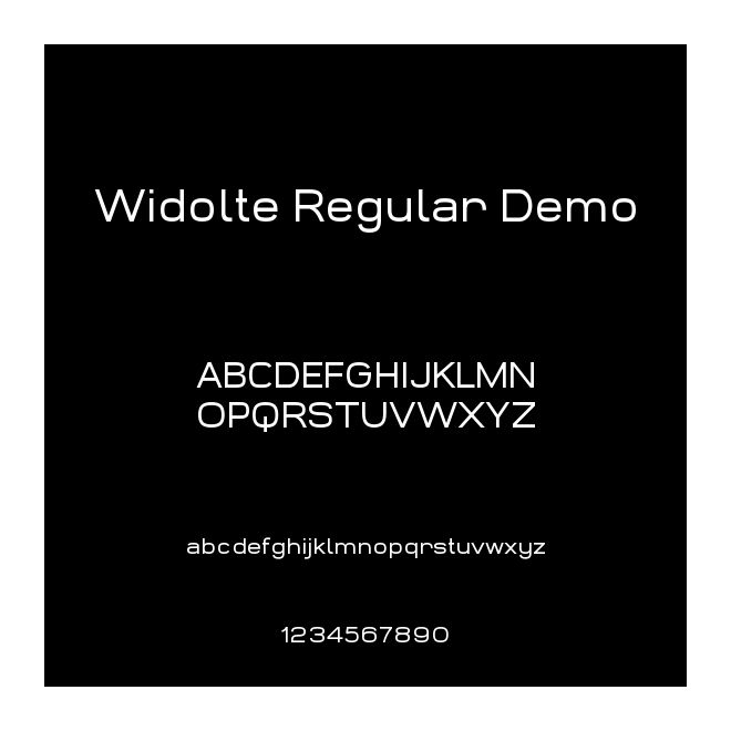 Widolte Regular Demo